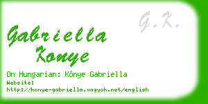 gabriella konye business card